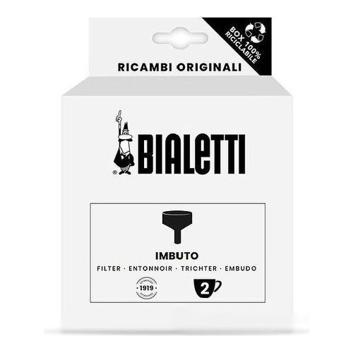 Bialetti Ricambi Include 1 Filtro a Imbuto Compatibile con Brikka Bialetti 2 Tazze