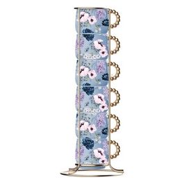 Set 6 Tazzine Bridgerton Brid003 Impilabili Eleganti Senza Piattini Perfette per Momenti di Convivialità