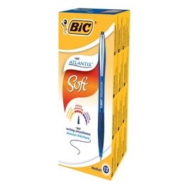 Bic 902132 Confezione 12 Penne Atlantis Soft Blu