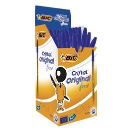 Bic Cf50 penne Sfera Cristal Punta fine Blu