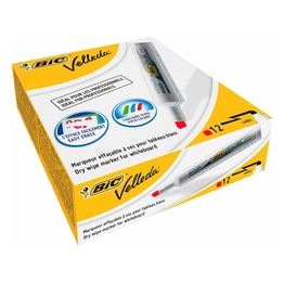 Bic Confezione 12 Marker Velleda 1791 Rosso