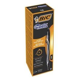 Bic Confezione 12 Penne Gel-Ocity Quick Nero