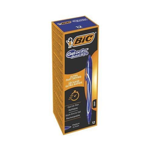Bic Confezione 12 Penne Gel-Ocity Quick Blu