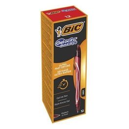 Bic Confezione 12 Penne Gel-Ocity Quick Rosso