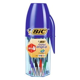 Bic Confezione 20-Blister Penne Colorate Mega Cristal