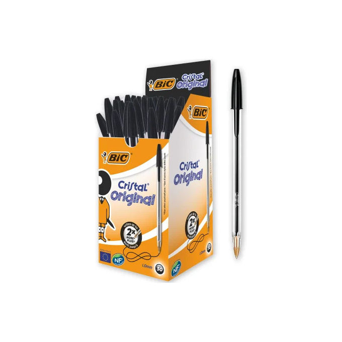 Bic penne a sfera Cristal Glacé 302535 confezione da 20 punta media 1 mm inchiostro blu e nero fusto turchese e rosa
