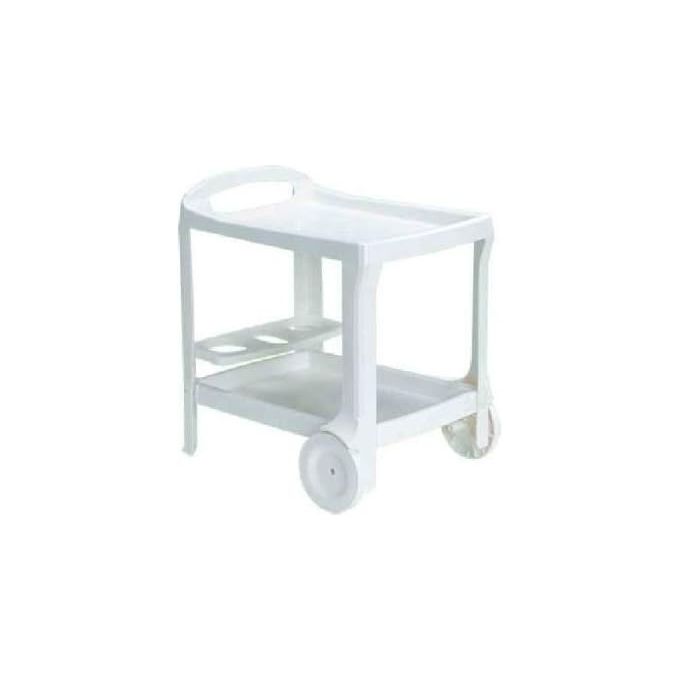 Bica Carrello Porta Vivande Borneo Bianco