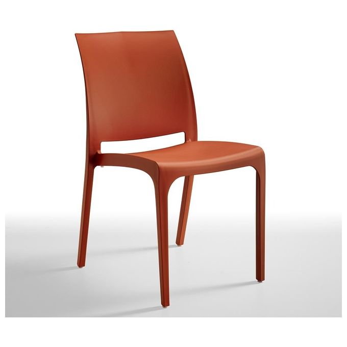 Bica Sedia da Esterno Volga Brick Red