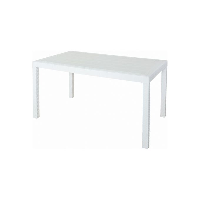Bica Tavolo Fisso da Esterno Houston 150x92x9cm Bianco