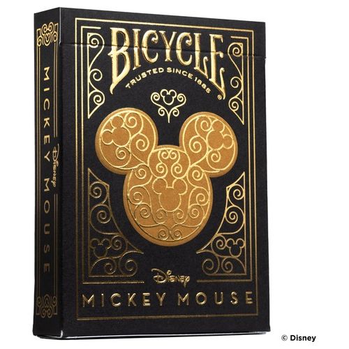 Bicycle Black and Gold Mickey Carte da Gioco 56 Pezzi