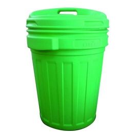 Bidoni Immondizia Hdpe Verde Coperchio Vite Lt. 70