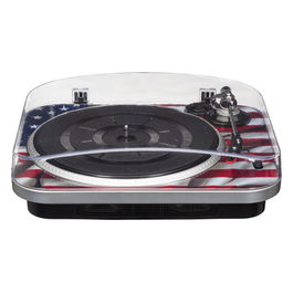 Bigben interactive giradischi td120usa velocità 33 45 78 giri nero blu rosso bianco