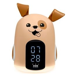 Bigben Kids Alarm Clock With Night Light Three Brown Dog Sounds Rkidsdog