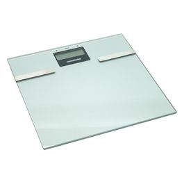 Bilancia pesapersone elettronica 150kg in vetro temperato grigio scuro