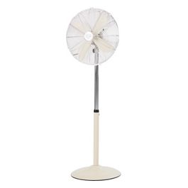VP307BE Ventilatore Piantana in Metallo Beige da 40cm Potenza di 50W per Comfort in Ambienti Domestici