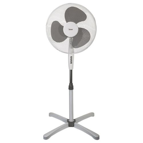 Ventilatore a Piantana 40cm con Regolazione Intensità e Direzione Aria per un Comfort Ottimale in Estate