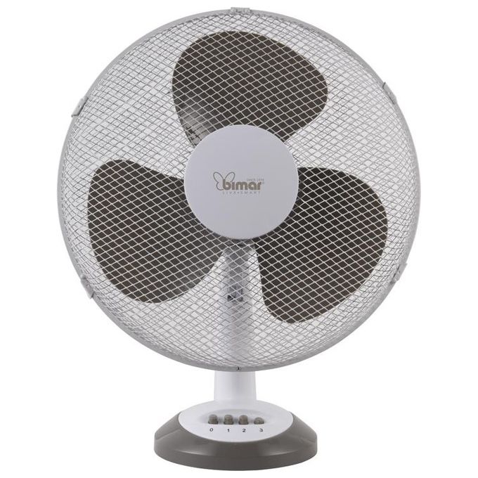 Bimar VT415 Ventilatore da Tavolo 40cm con Selettore 3 Velocita' Bianco/Grigio