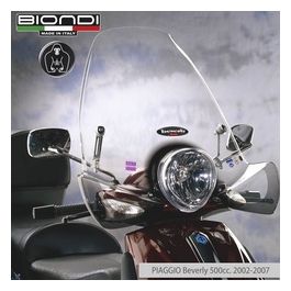 Biondi 8061095 Parabrezza Club Piaggio Beverly 500 Con Kit Attacchi