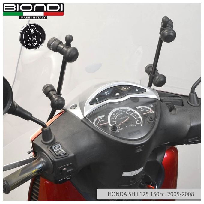 Biondi 8500694 Kit attacchi parabrezza Honda Sh 125/150 2005