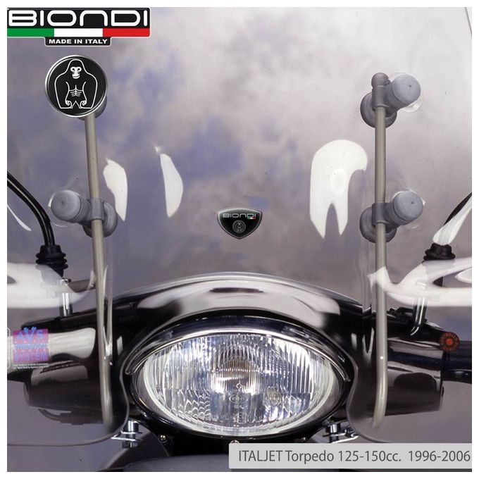 Biondi 8500828 Kit attacchi parabrezza Italjet Torpedo 125/150