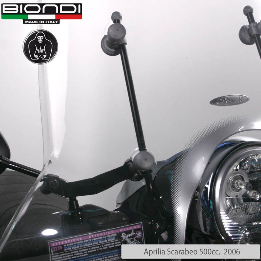 XMT-MOTOR Parabrezza per Moto Adatto per Ducati 848 1098 1198 Trasparente