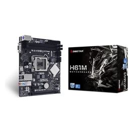 Biostar H61MHV3 Scheda Madre Intel H61 LGA 1155 Socket H2 micro ATX