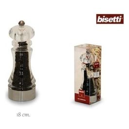 Bisetti Macinapepe Acrilico/inox 18cm