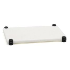 Bisetti Tagliere Professionale con Piedini Antiscivolo 30x20cm Bianco