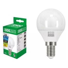 Bisonte Lampadina Led Sfera E14 8W 806lm 6400k