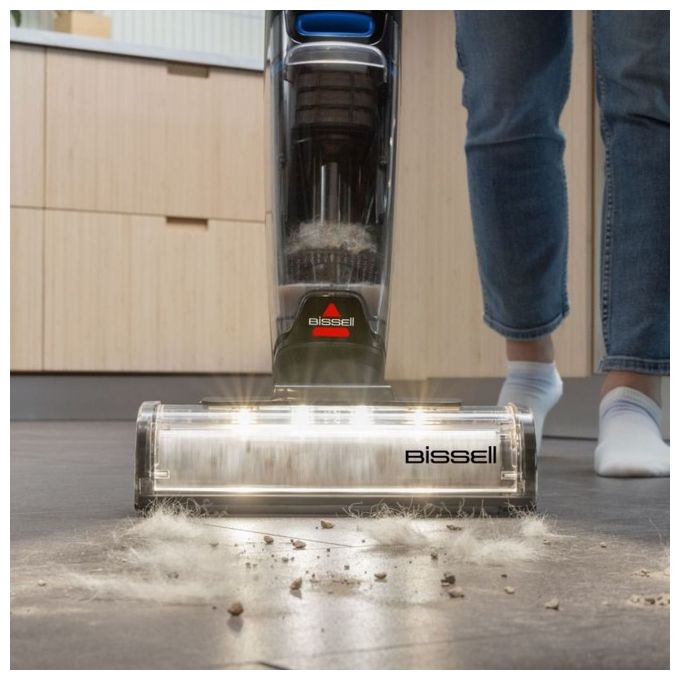 Bissell 4008N CrossWave OmniFind Pro Aspirapolvere Lavapavimenti Senza Fili Aspira e Lava Autonomia 25 min