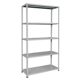 Bizzotto Scaffale Metallo 5 ripiani Portata Ripiano 70kg 100X40X188 Cm Grigio 