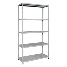 Bizzotto Scaffale Metallo 5 ripiani Portata Ripiano 70kg 100X40X188 Cm Grigio 