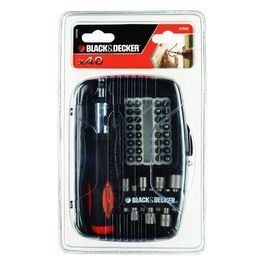 Black+Decker A7062-XJ Set Cacciavite Cricchetto con Inserti Avvitatura in Valigetta