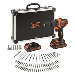 Black+Decker BDCHD18BAFC Trapano Cordless 80 Set 1 Pezzi 18V