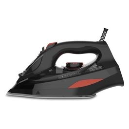 Black and Decker BXIR3000E Ferro da Stiro a Vapore 3000W Vapore Continuo 45 G/Min Nero/Rosso