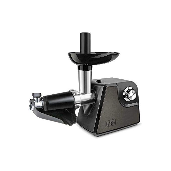 Black and Decker BXMMA1000E Tritacarne 1000W con Passapomodoro Plus Corpo Acciaio e Plastica