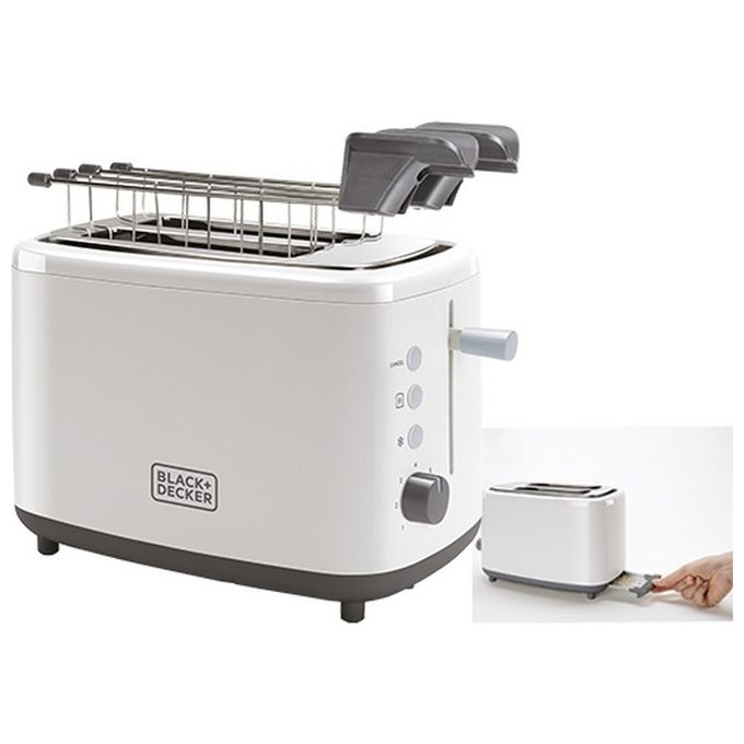 Black and Decker BXTOA 820E Tostapane 820W Bianco