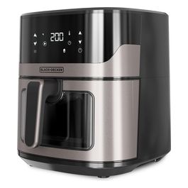 Black+Decker Friggitrice ad Aria 6.5 Litri 1800W Touch Screen 12 Programmi