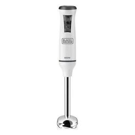 Black+Decker BXHBA600E Frullatore a Immersione Potenza 600 W in Acciaio Inox Bianco