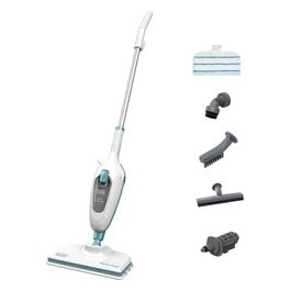 Black+Decker FSMH13E5 Lavapavimenti a Vapore Steam-Mop 5 in 1 Potenza 1300 W Capacita' 0,38 L Bianco/Blu
