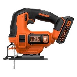 Black+Decker Seghetto Alternativo Pendolo a Batteria Litio 18W 2,0ah con Accessori