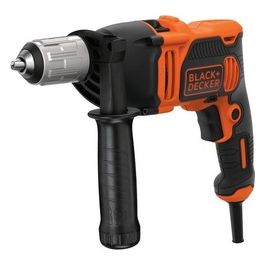 Black+Decker Trapano Percussione 2 Velocita'  Meccaniche 850W Mandrino Autoserrante con Valigetta e Accessori