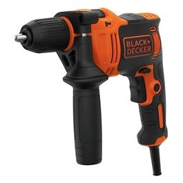 Black+Decker Trapano Percussione 2 Velocita' Meccaniche 710W Mandrino Autoserrante con Valigetta e Accessori