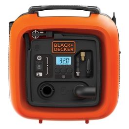 Black & decker Compressore Portatile 12v 11 bar max con Display Digitale e Accessori Gonfiaggio