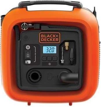 Black & decker Compressore Portatile 12v 11 bar max con Display Digitale e Accessori Gonfiaggio