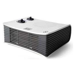 Black+Decker Termoventilatore Orizzontale da Tavolo, 1000/2000W, Termostato Regolabile