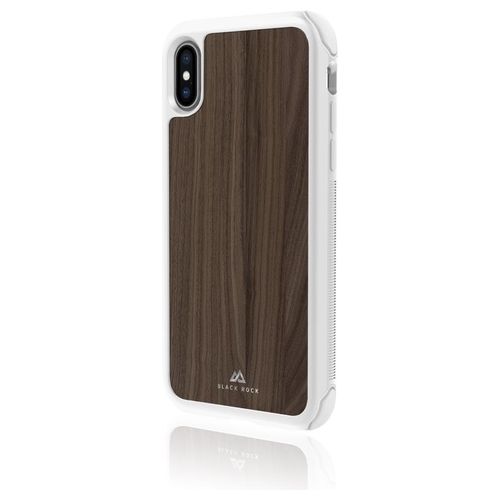 Black Rock Robust Case Real Wood per iPhone XS/X Bianco