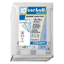 Confezione 10 Buste Imbottite Bianco 29x42cm