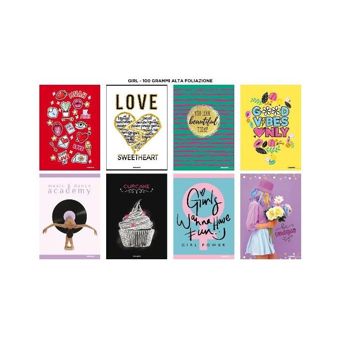 Blasetti Confezione 10 Girl A4 100gr 0Q A4 24 Fogli1
