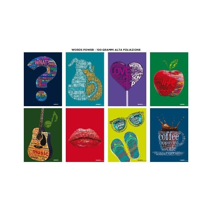 Blasetti Confezione 10 Words Power A4 100gr 4M 24 Fogli 1